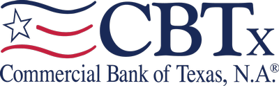 Logo for sponsor Commercial Bank of Texas